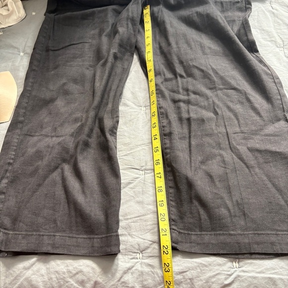 Ecothreads Women’s Button Up Blouse Sleeveless Linen Top size Large green floral - Picture 3 of 10